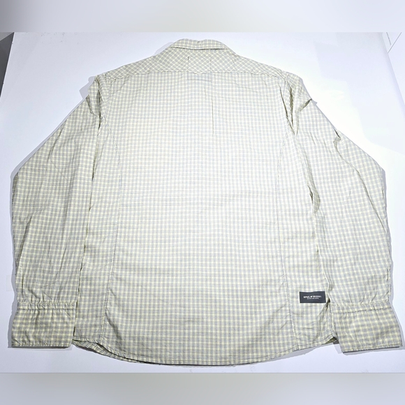 G-Star Raw NIECK GRAD Gray Yellow Plaid Checked Button Down Shirt Men Large - Picture 3 of 8